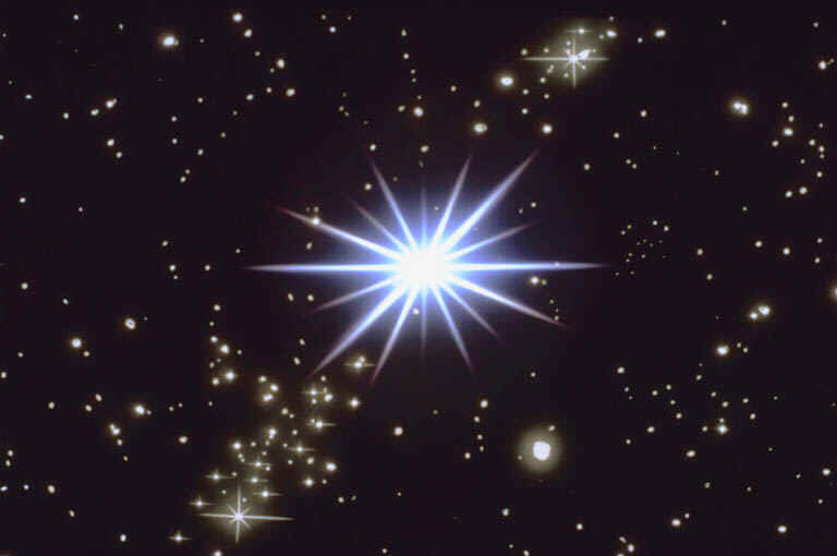 Star Brighty Bursting in Space